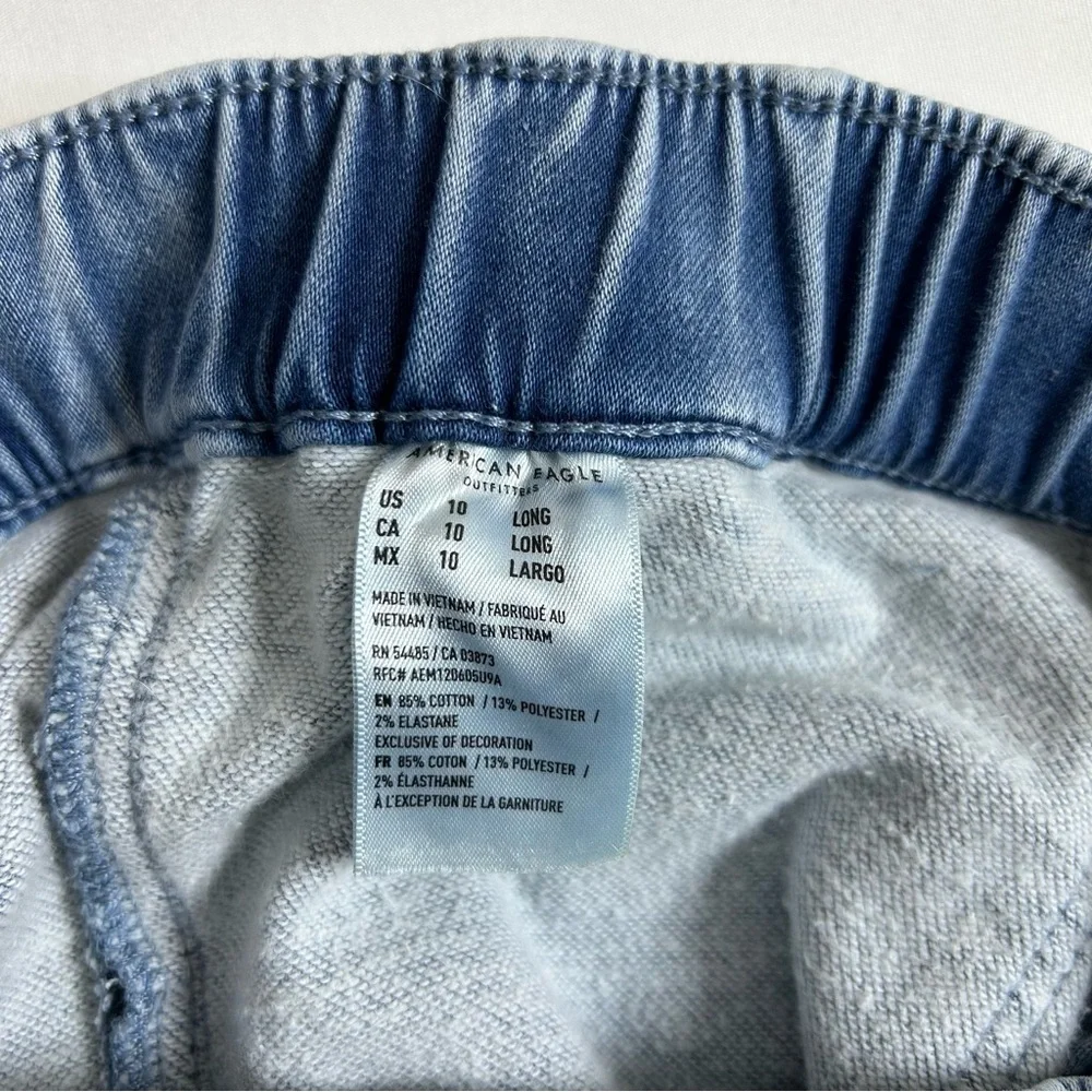 American Eagle Cozy Next‎ Level Stretch Cotton Blend Medium Wash 10 Long